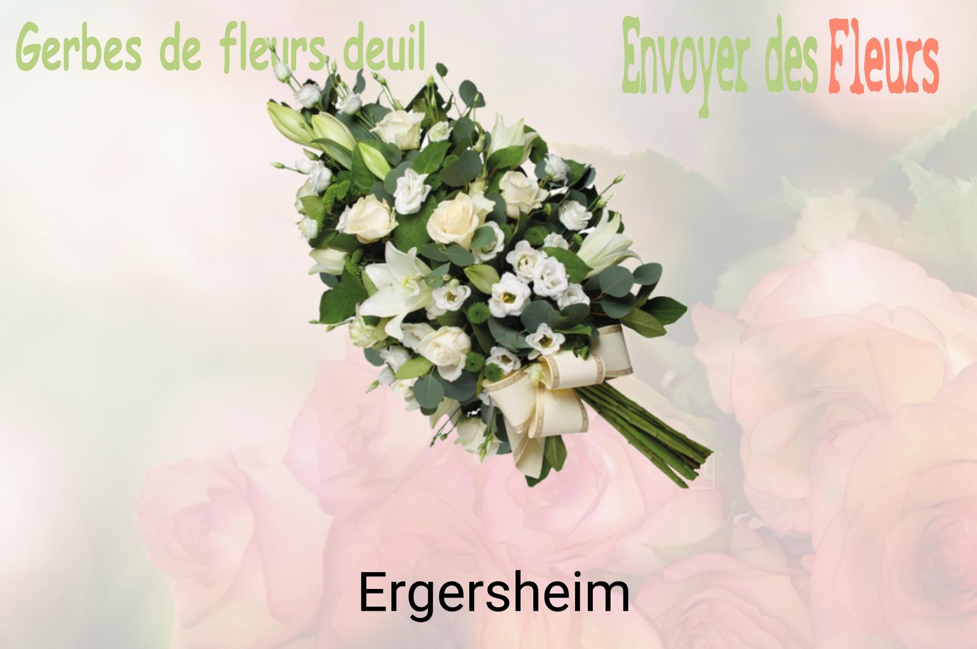 Gerbe de fleurs de deuil livrée à Ergersheim
